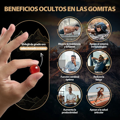 GOMITAS de Shilajit – Más grande, más duro, más potente