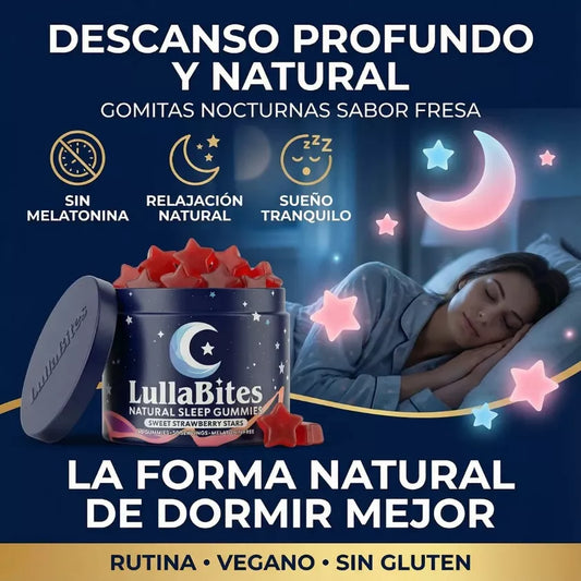 GOMITAS LullaBites® – Sueño Natural y Reparador sin Melatonina